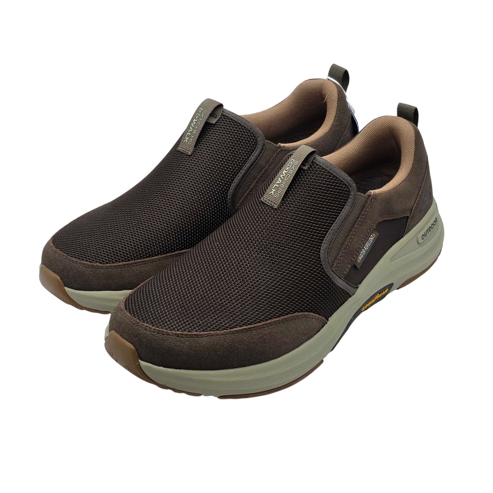 Skechers Go Walk Outdoor Andes Casual Slip-On Shoes Men's 11.5 Brown NEW 216103